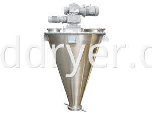 Supplier Cantilever Asymmetric Double Spiral Cone Mixer